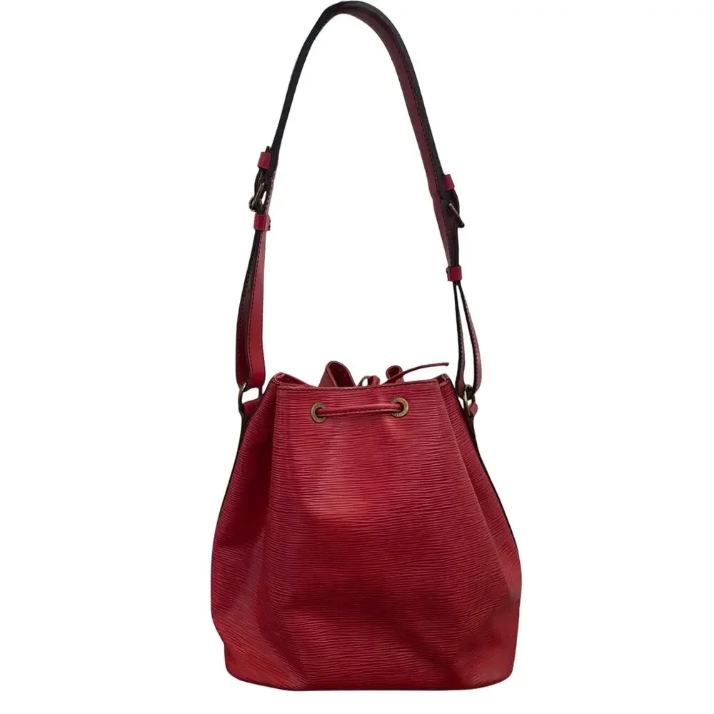 Louis Vuitton Red/Wine Epi Noé BB Bucket Bag | Adjustable Shoulder Strap